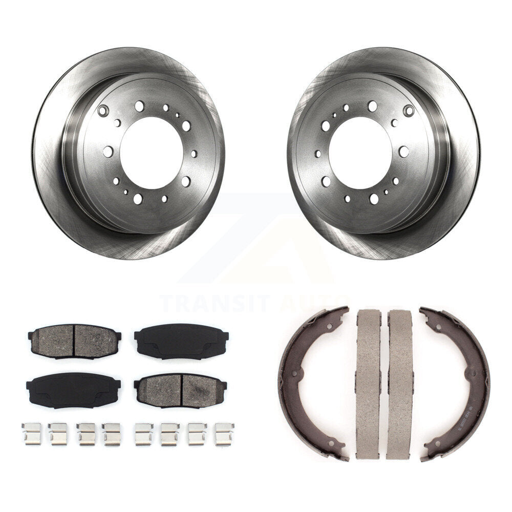 Kit de chaussures de stationnement à plaquettes semi-métalliques, Rotors à disque arrière, pour Toyota Tundra Sequoia