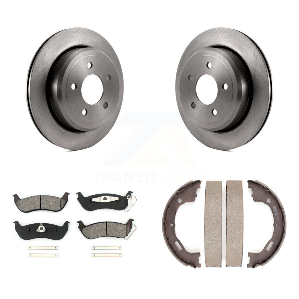 Kit de chaussures de stationnement à plaquettes semi-métalliques, Rotors à disque arrière, pour Mercury Grand Marquis