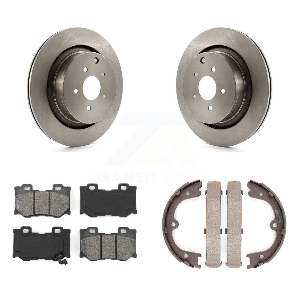 Kit de chaussures de stationnement avec Rotors à disque arrière, plaquettes semi-métalliques, pour INFINITI Q50 M37 FX50