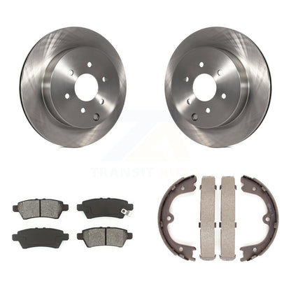 Kit de plaquettes semi-métalliques et de chaussures de stationnement pour rotors de disque arrière, pour Nissan Pathfinder