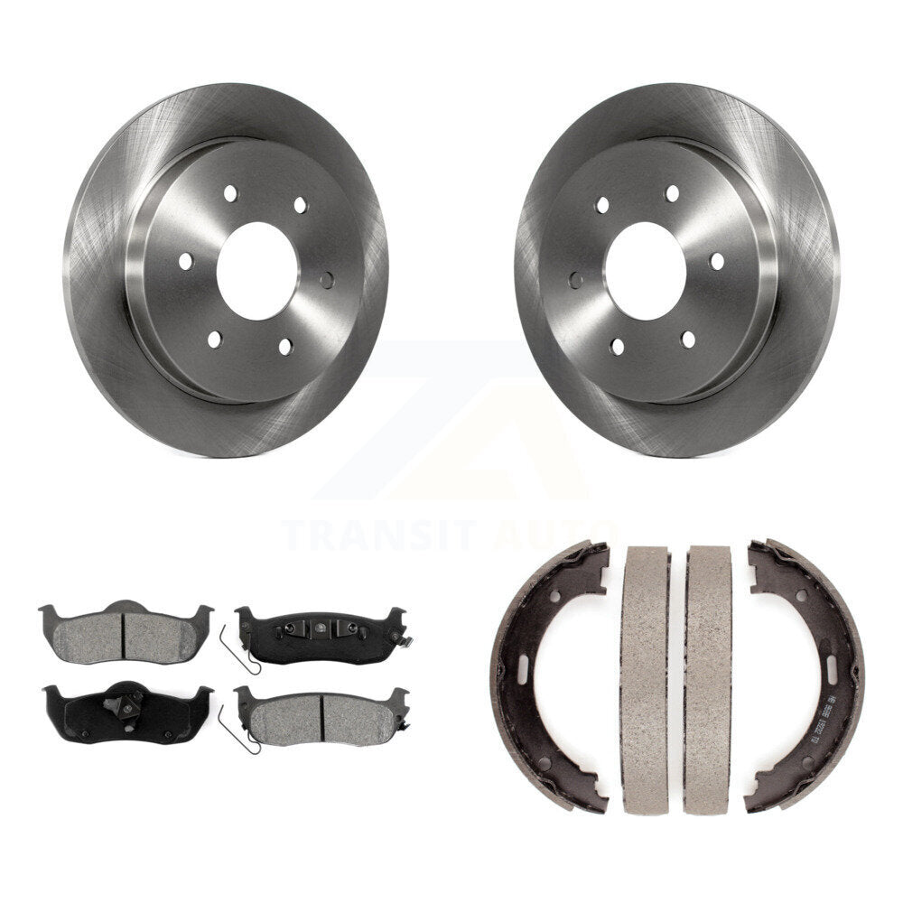 Kit de plaquettes semi-métalliques et de chaussures de stationnement pour disques arrière, pour Nissan TITAN Armada
