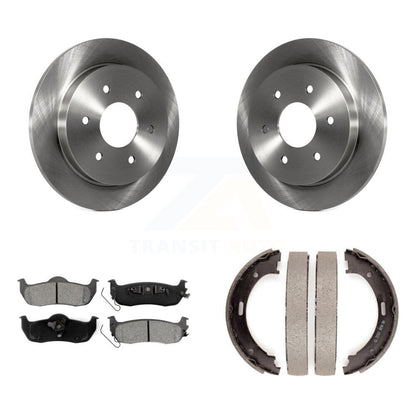 Kit de plaquettes semi-métalliques et de chaussures de stationnement pour disques arrière, pour Nissan TITAN Armada