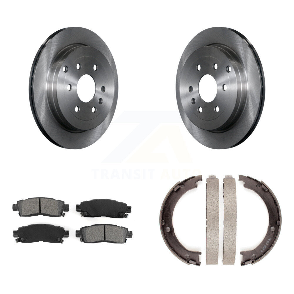Kit de patins de frein de stationnement, Rotors à disque arrière, plaquettes semi-métalliques, pour GMC Acadia Buic
