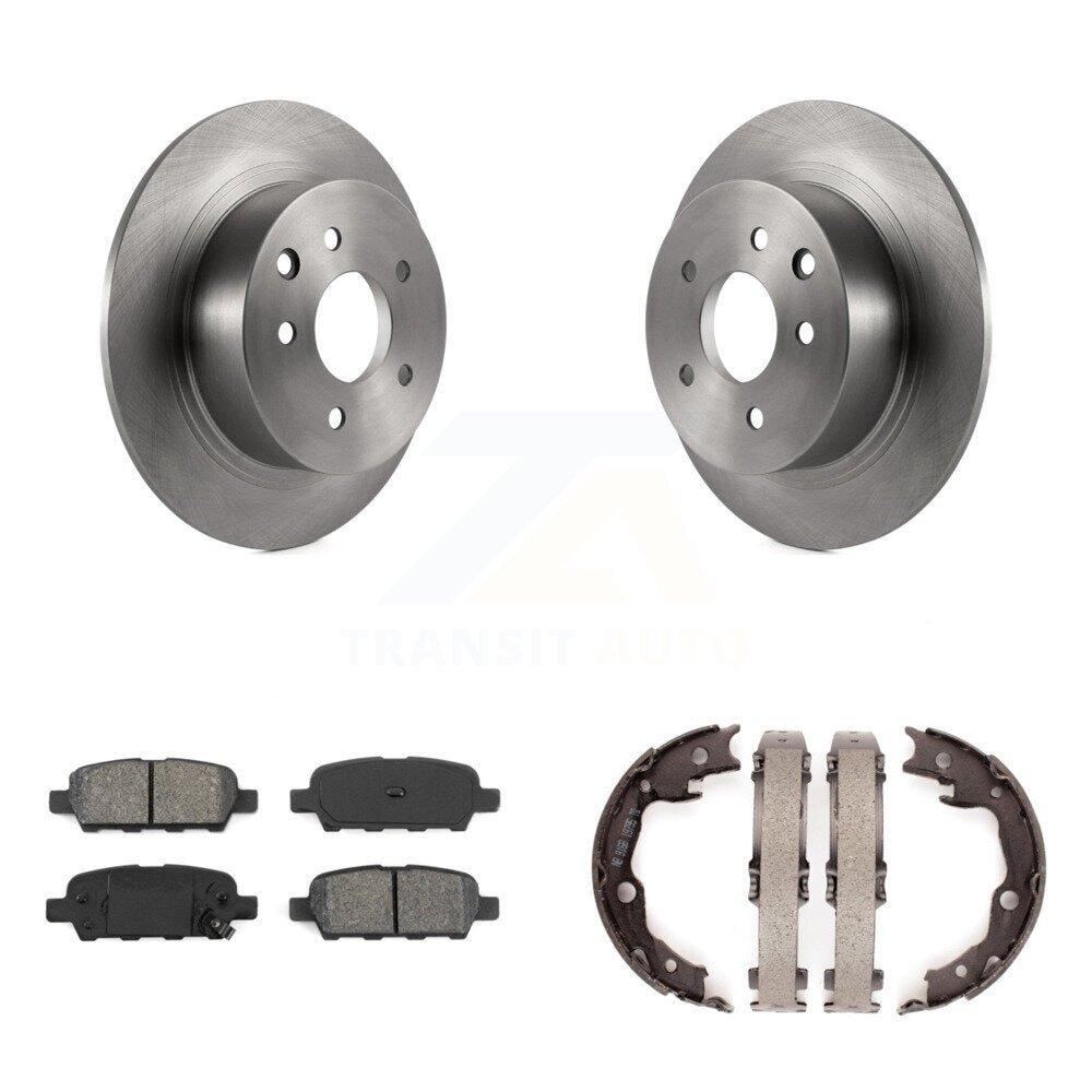 Kit de plaquettes semi-métalliques et de chaussures de stationnement pour rotors de disque arrière, pour Nissan Sentra Juk