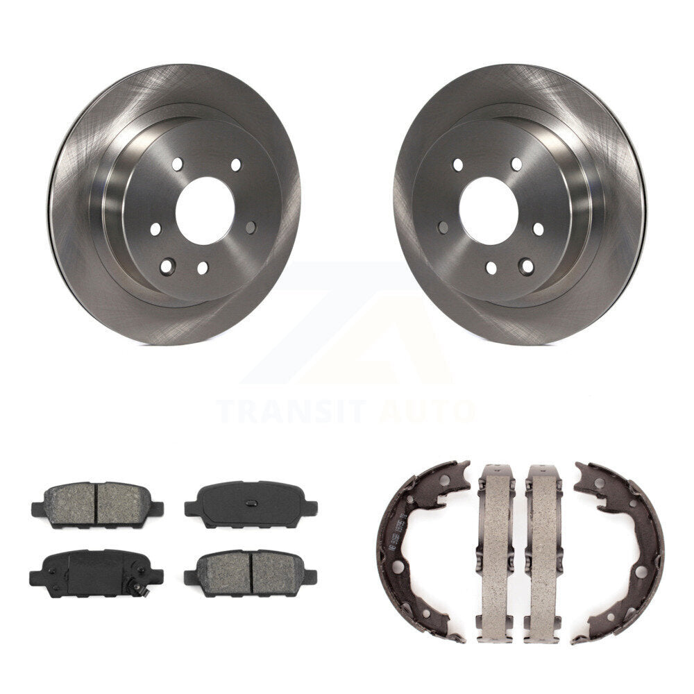 Kit de chaussures de stationnement à plaquettes semi-métalliques, Rotors à disque arrière, pour Nissan Rogue LEAF Juk