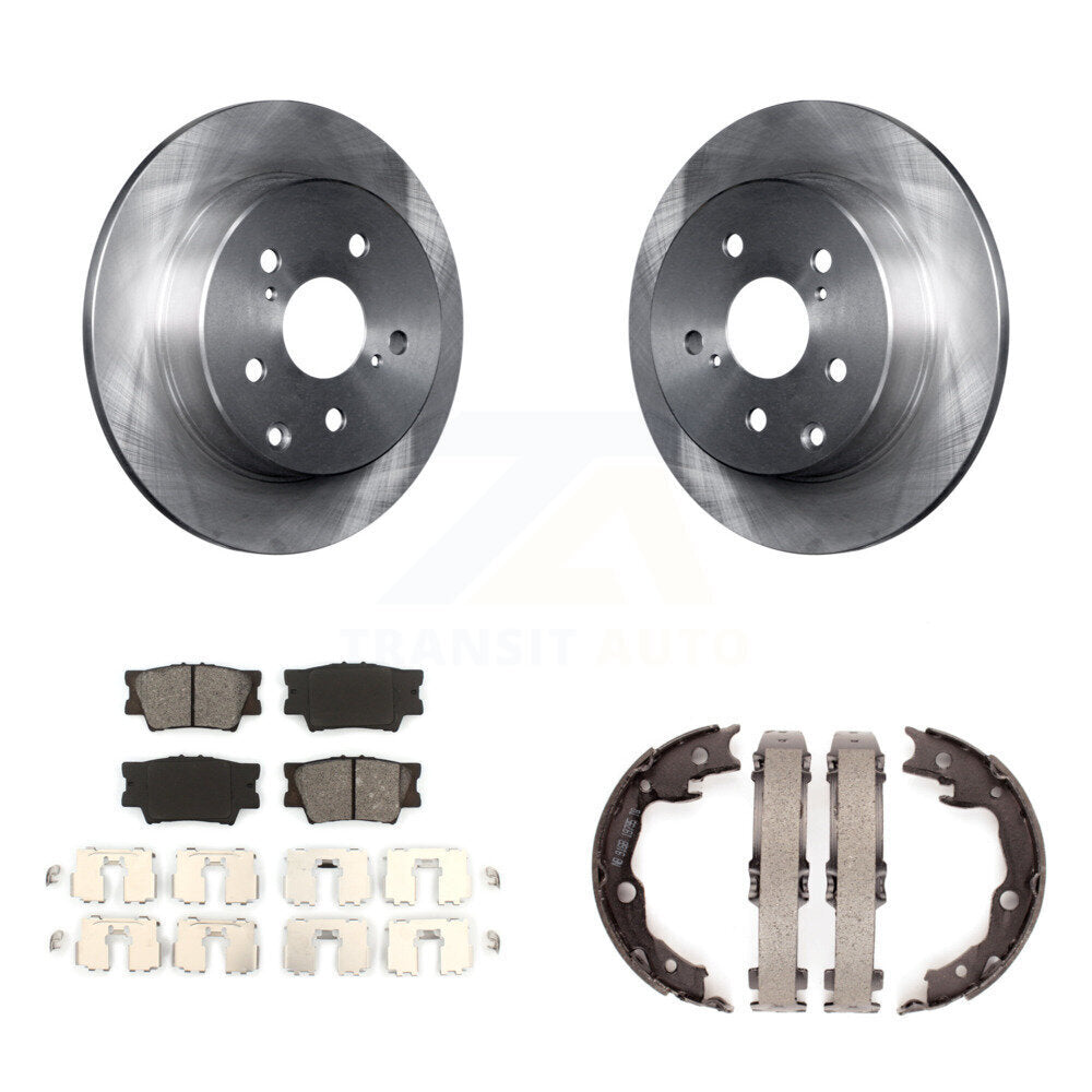 Kit de plaquettes semi-métalliques et de chaussures de stationnement pour rotors de disque arrière, pour Toyota RAV4 Lexus