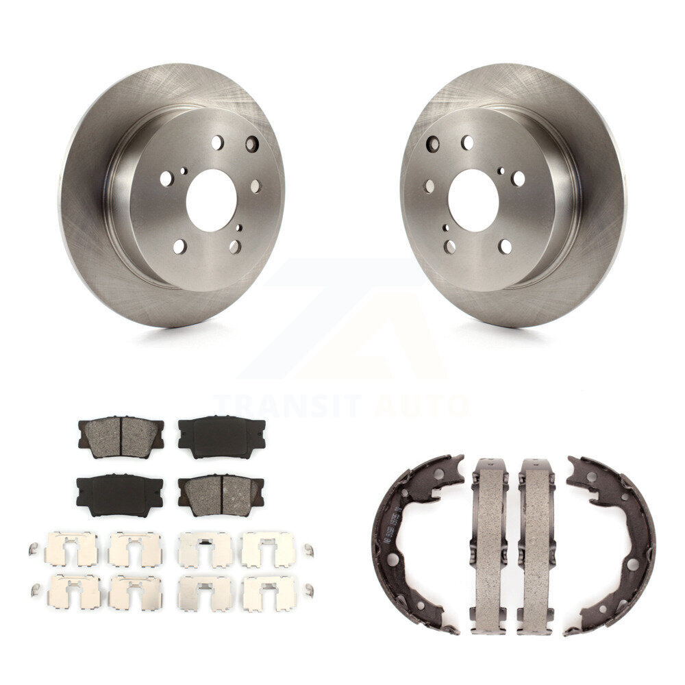 Kit de chaussures de stationnement à plaquettes semi-métalliques, Rotors à disque arrière, pour Toyota Matrix Pontiac
