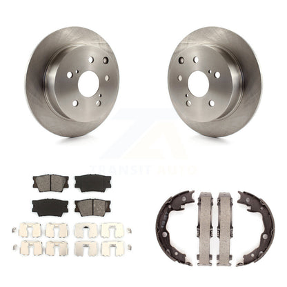 Kit de chaussures de stationnement à plaquettes semi-métalliques, Rotors à disque arrière, pour Toyota Matrix Pontiac