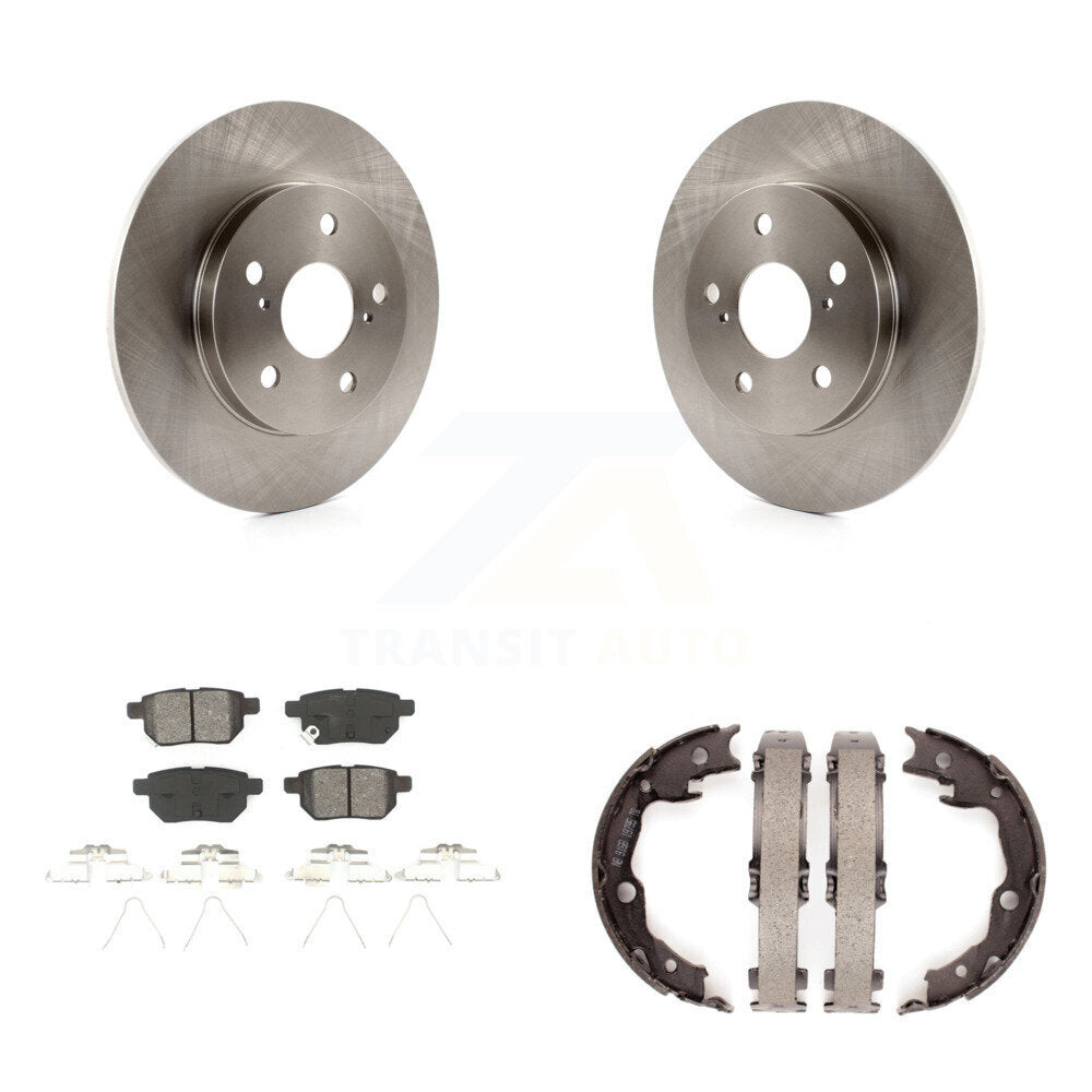 Kit de chaussures de stationnement à plaquettes semi-métalliques, Rotors à disque arrière, pour Toyota Matrix Pontiac