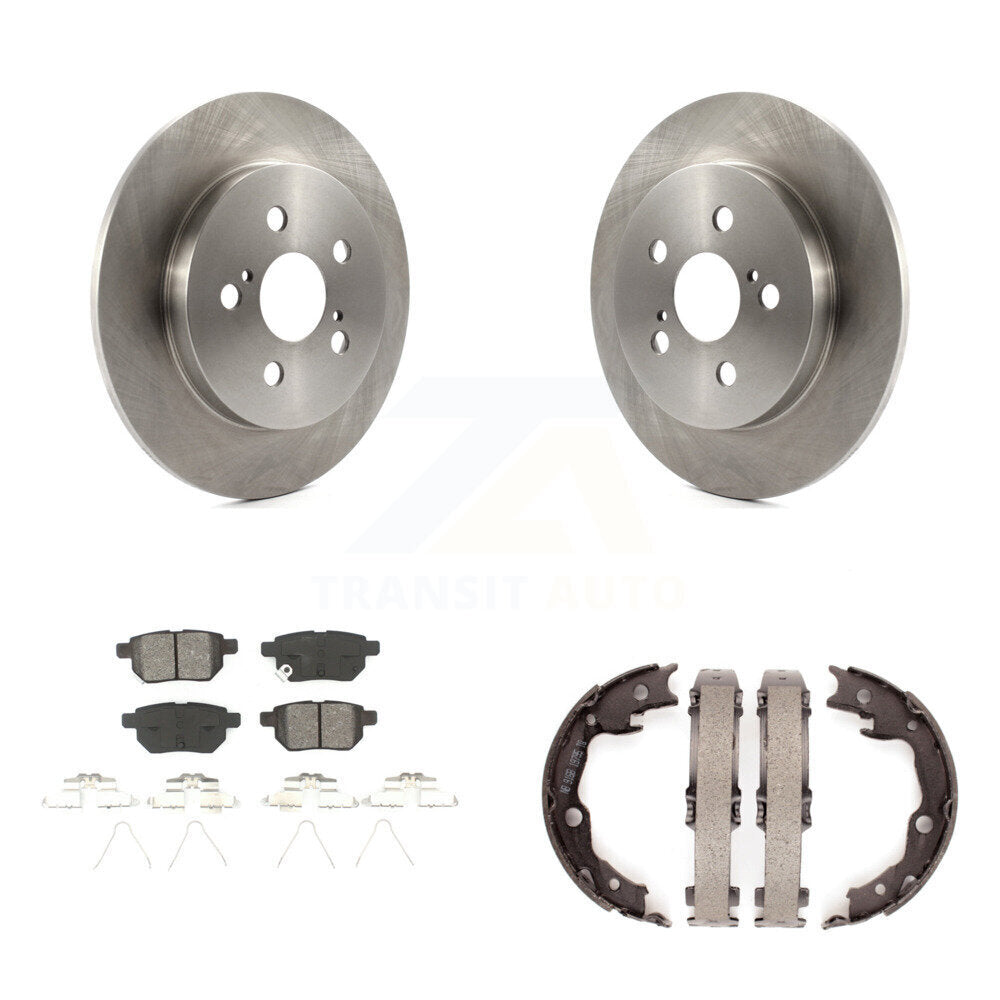 Kit de chaussures de stationnement à plaquettes semi-métalliques, Rotors à disque arrière, pour Toyota Matrix Pontiac