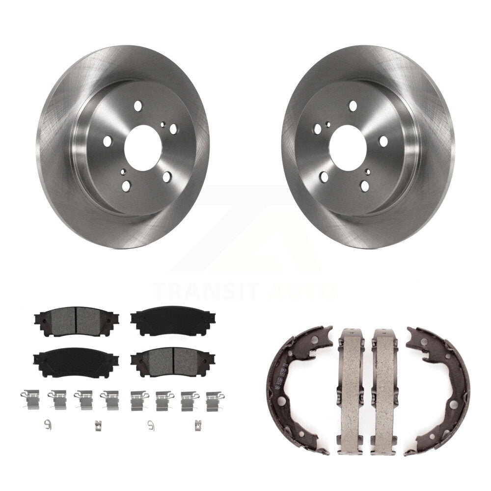 Kit de plaquettes semi-métalliques et de chaussures de stationnement, Rotors à disque arrière, pour Toyota Camry RAV4
