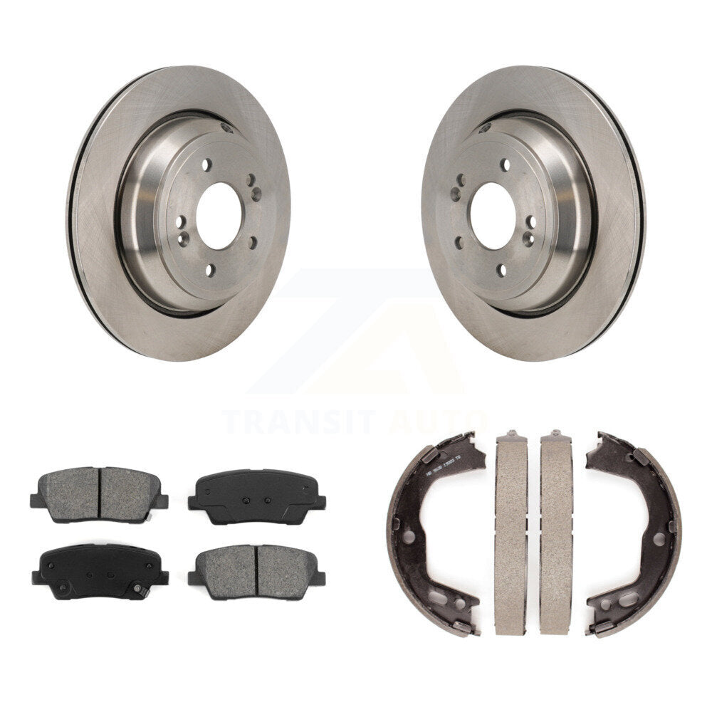 Kit de plaquettes semi-métalliques et de chaussures de stationnement pour disques arrière, pour Hyundai Equus 11-13