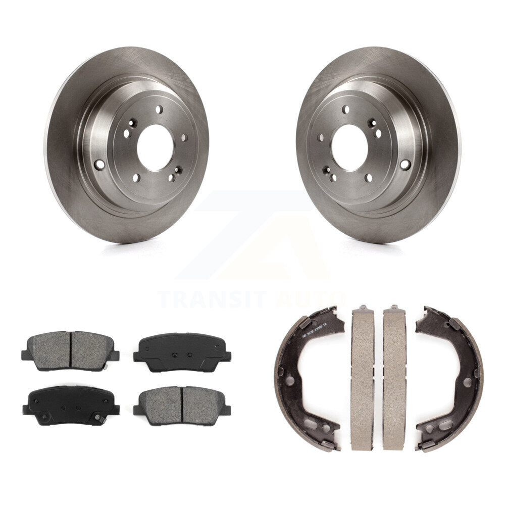 Kit de patins de frein de stationnement, Rotors à disque arrière, plaquettes semi-métalliques, pour Hyundai Genesis