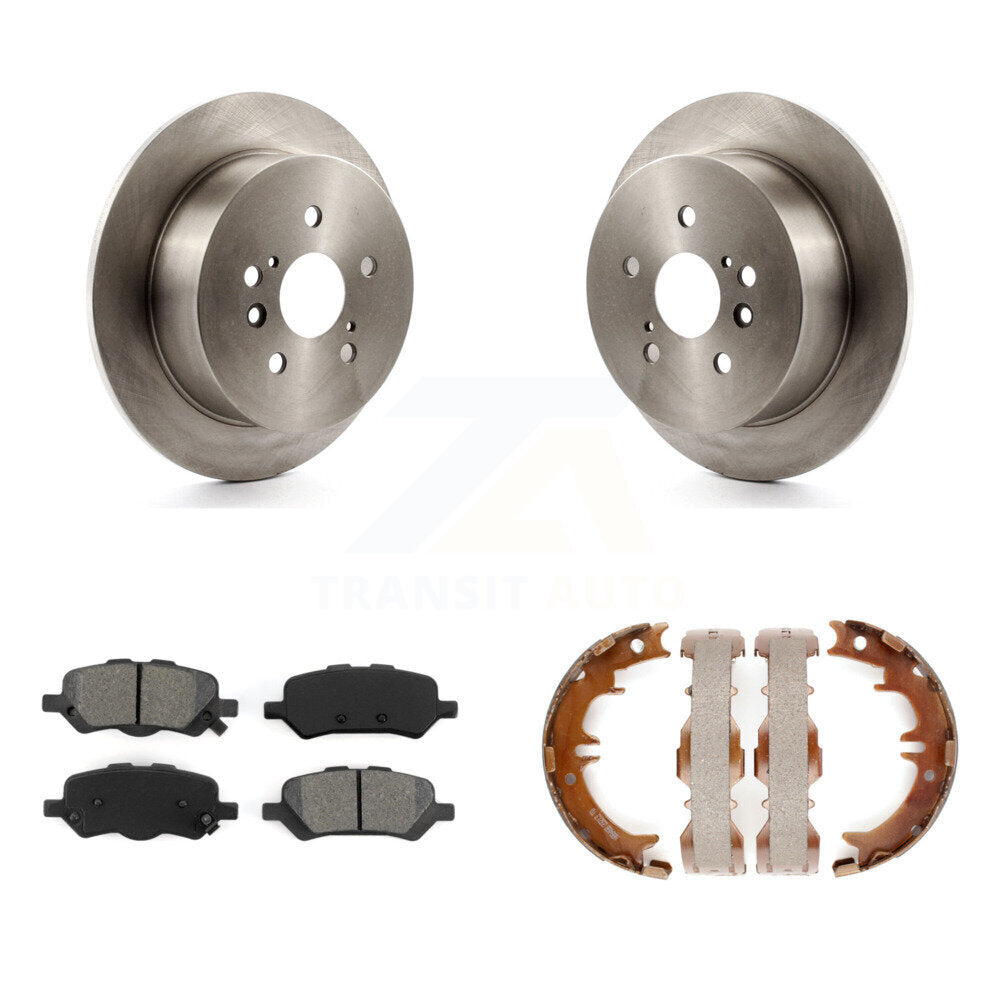 Kit de chaussures de stationnement avec disques semi-métalliques, Rotors à disque arrière, pour Toyota Venz 2009 – 2016