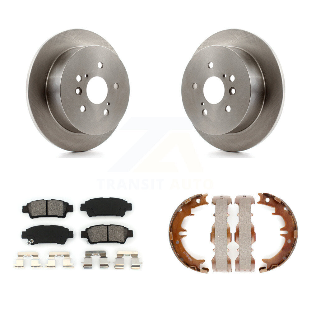 Kit de plaquettes semi-métalliques et de chaussures de stationnement pour disques arrière, pour Toyota Sienna 04-10