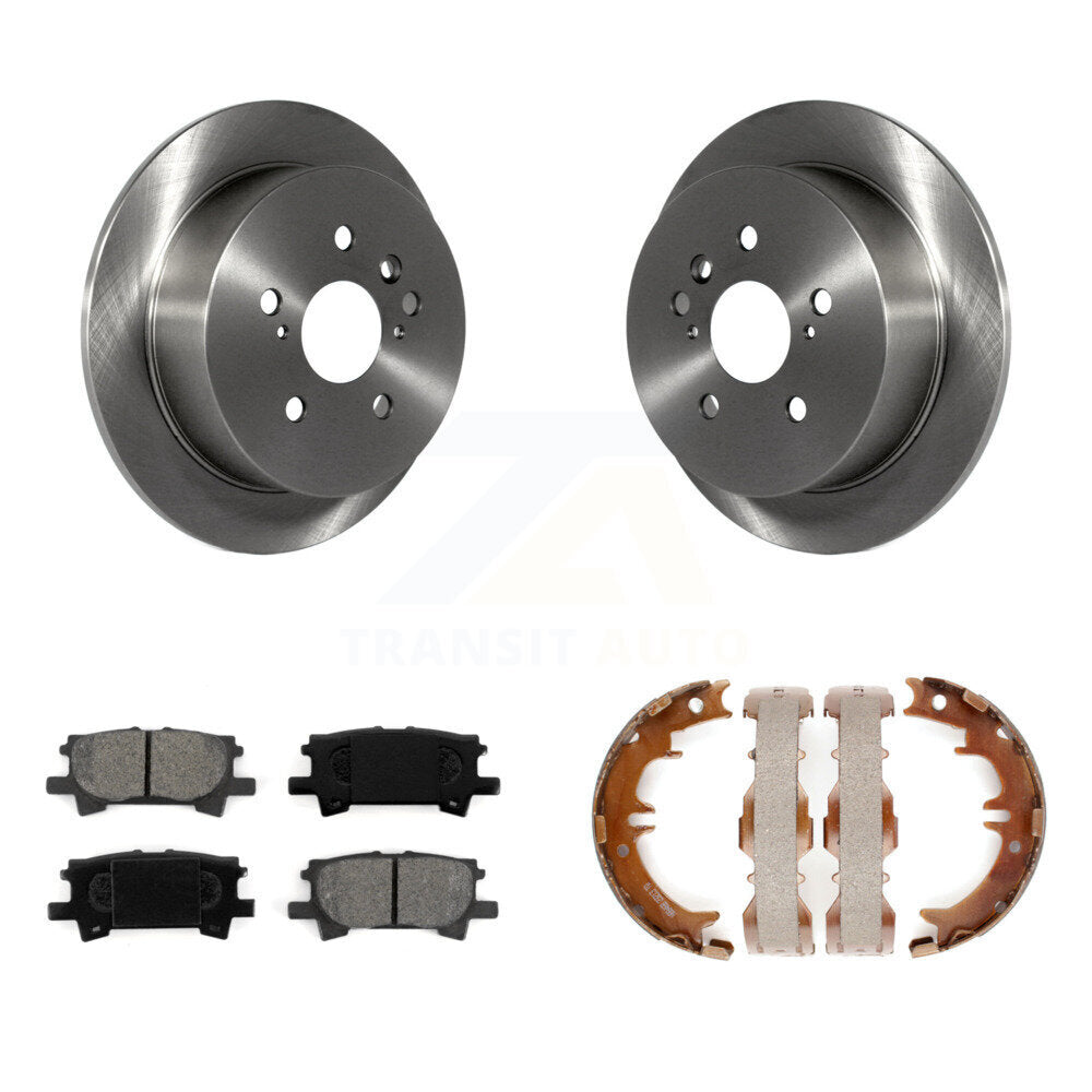 Kit de plaquettes semi-métalliques et de chaussures de stationnement pour rotors de disque arrière, pour Lexus RX350 Toyot