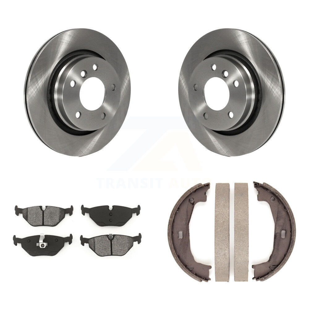 Kit de plaquettes semi-métalliques et de chaussures de stationnement, Rotors à disque arrière, pour BMW 325i 325Ci 323C
