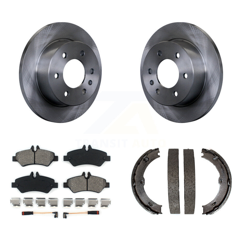 Kit de plaquettes semi-métalliques et de chaussures de stationnement pour rotors de disque arrière, pour Sprinter 2500 Dodge