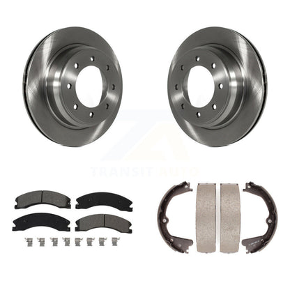 Kit de plaquettes semi-métalliques et de chaussures de stationnement pour rotors de disque arrière, pour Nissan NV2500 NV350