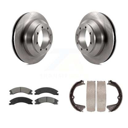 Kit de chaussures de stationnement avec plaquettes semi-métalliques, Rotors à disque arrière, pour Ford E-350 Super Duty