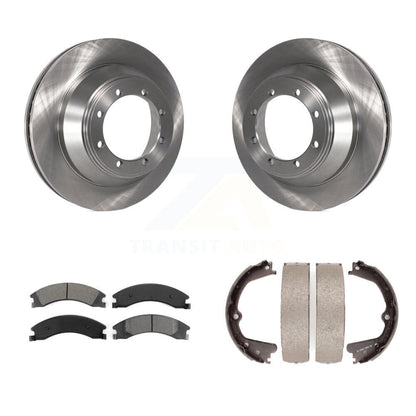 Kit de chaussures de stationnement avec plaquettes semi-métalliques, Rotors à disque arrière, pour Ford E-450 Super Duty