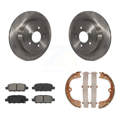Kit de plaquettes semi-métalliques et de chaussures de stationnement pour disques arrière, Rotors, pour INFINITI FX35 Nissa