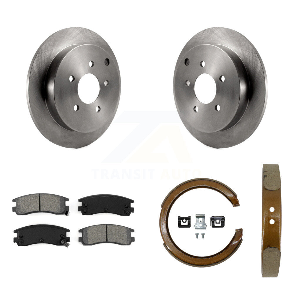 Kit de chaussures de stationnement à plaquettes semi-métalliques, Rotors à disque arrière, pour Buick rendez-vous Azte