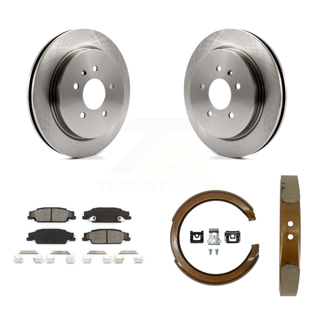 Kit de patins de frein de stationnement, Rotors à disque arrière, plaquettes semi-métalliques, pour Cadillac CTS ST