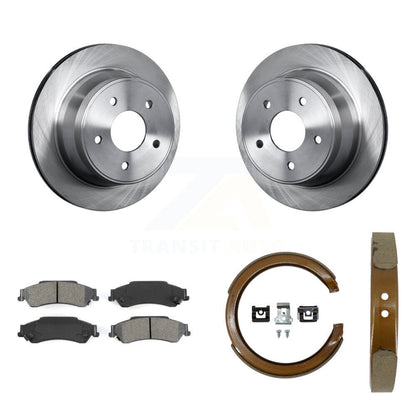 Kit de plaquettes semi-métalliques et de chaussures de stationnement, Rotors à disque arrière, pour Chevrolet GMC Blaze