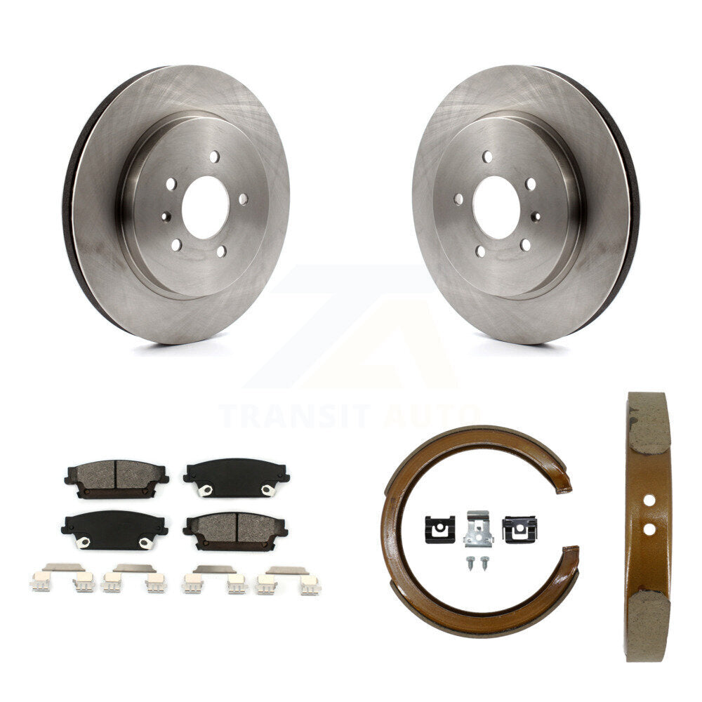 Kit de patins de frein de stationnement, Rotors à disque arrière, plaquettes semi-métalliques, pour Cadillac CTS ST