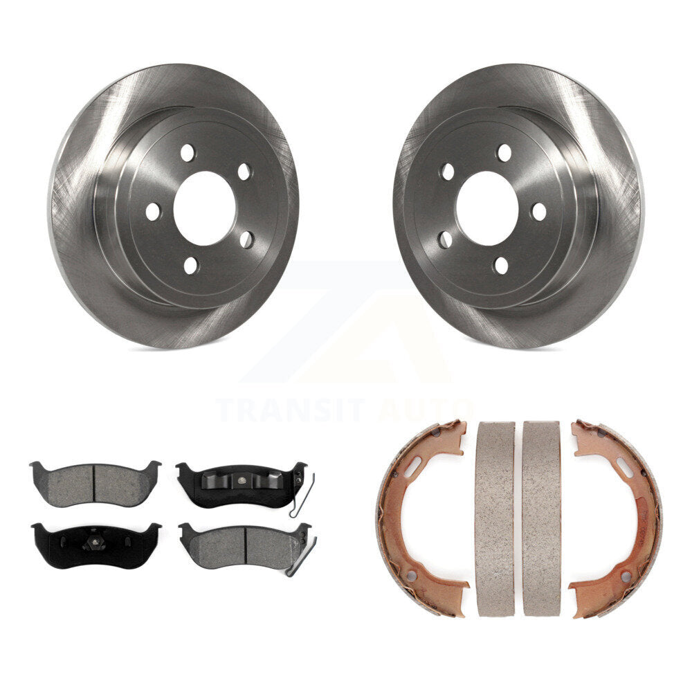 Kit de chaussures de stationnement à plaquettes semi-métalliques, Rotors à disque arrière, pour Jeep Liberty Wrangler
