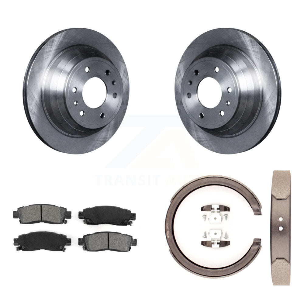 Kit de chaussures de stationnement avec Rotors à disque arrière, plaquettes semi-métalliques, pour Chevrolet GMC Envoy X