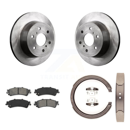 Kit de plaquettes semi-métalliques et de patins de frein de stationnement pour rotors de disque arrière K8S-104412
