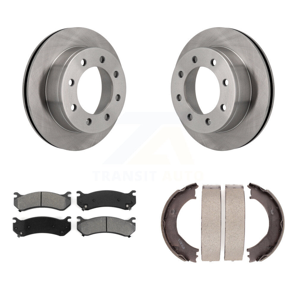 Kit de chaussures de stationnement avec disques semi-métalliques, Rotors à disque arrière, pour Chevrolet GMC 2500 HD