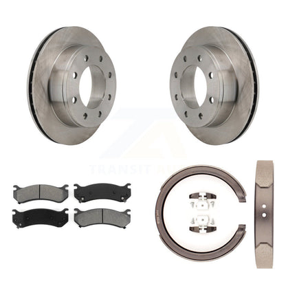 Kit de chaussures de stationnement à disques semi-métalliques, Rotors à disque arrière, pour GMC Chevrolet 1500 HD