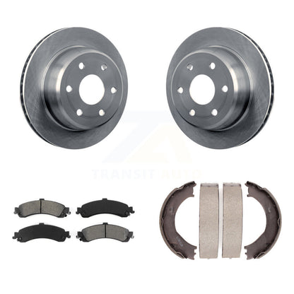 Kit de plaquettes semi-métalliques et de chaussures de stationnement, Rotors à disque arrière, pour Chevrolet Silverado