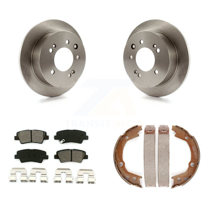 Kit de chaussures de stationnement à plaquettes semi-métalliques, Rotors à disque arrière, pour Hyundai Elantra Sedan