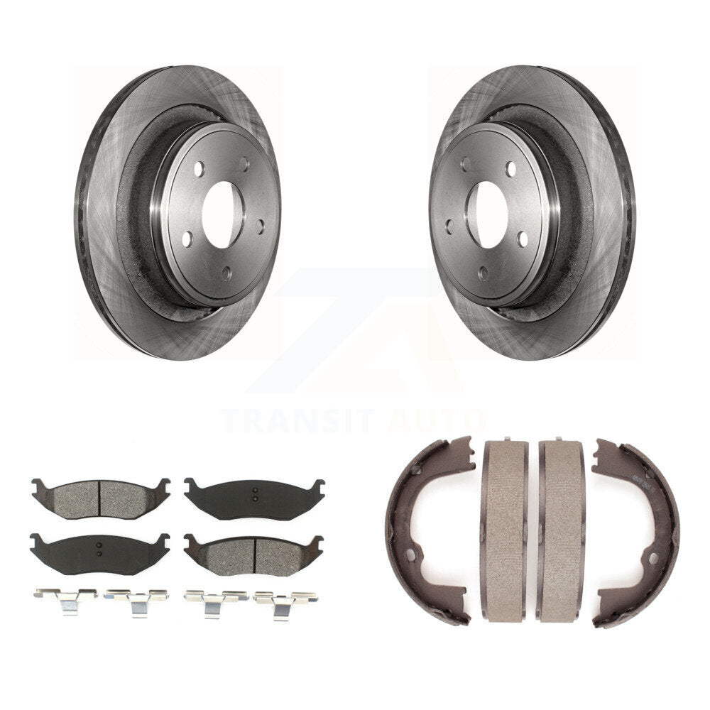 Kit de chaussures de stationnement à plaquettes semi-métalliques, Rotors à disque arrière, pour Ram 1500 Classic Dodge