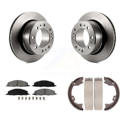Kit de plaquettes semi-métalliques et de chaussures de stationnement pour Rotors à disque arrière, pour Ram 3500 2500 150