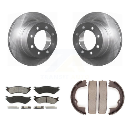 Kit de plaquettes semi-métalliques et de freins de stationnement, Rotors à disque arrière, pour Dodge Ram 150