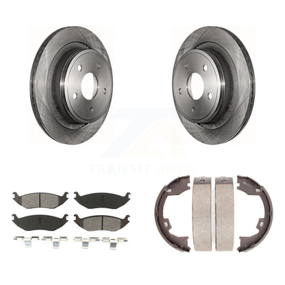 Kit de plaquettes semi-métalliques et de freins de stationnement, Rotors à disque arrière, pour Dodge Ram 150