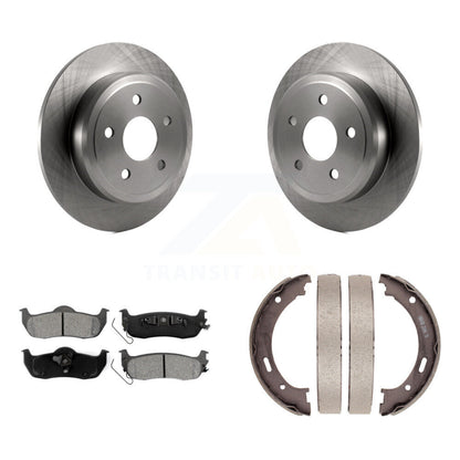 Kit de plaquettes semi-métalliques et de chaussures de stationnement pour rotors de disque arrière, pour Jeep Grand Cherokee