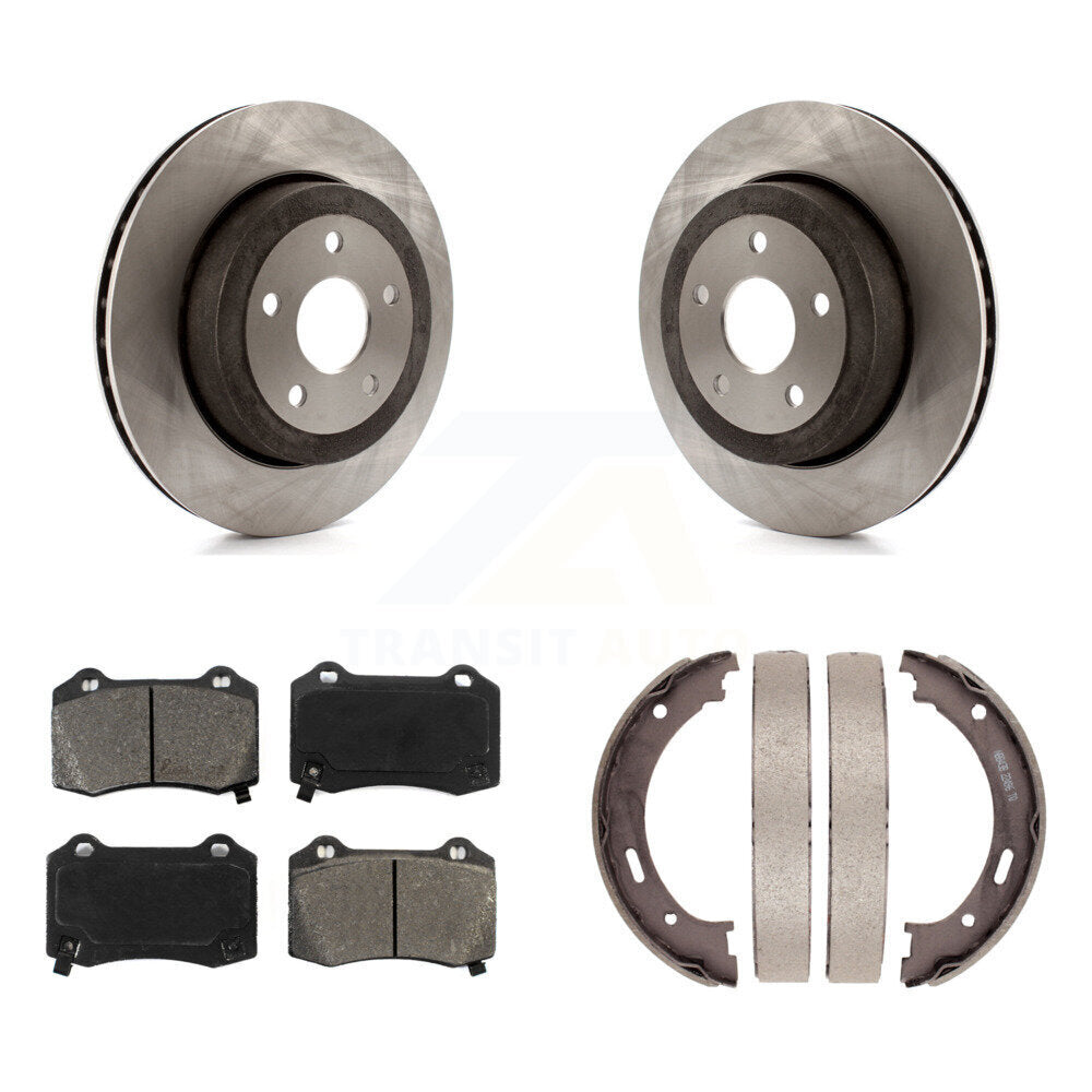 Kit de plaquettes semi-métalliques et de chaussures de stationnement pour rotors de disque arrière, pour Jeep Grand Cherokee