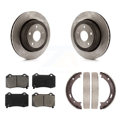 Kit de plaquettes semi-métalliques et de chaussures de stationnement pour rotors de disque arrière, pour Jeep Grand Cherokee