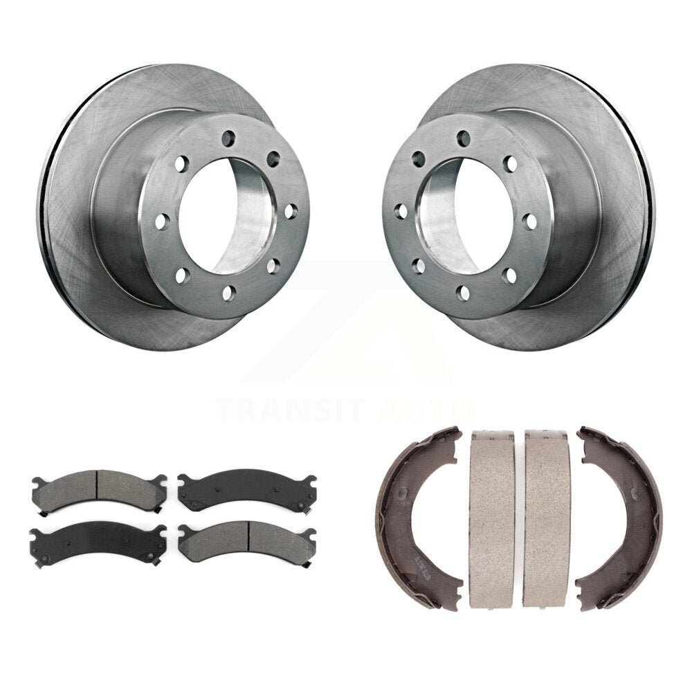 Kit de chaussures de stationnement avec disques semi-métalliques, Rotors à disque arrière, pour Chevrolet GMC 3500 HD