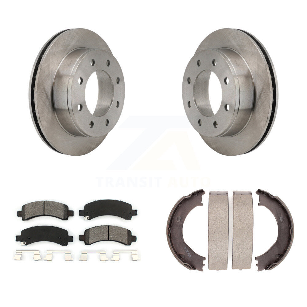 Kit de chaussures de stationnement avec disques semi-métalliques, Rotors à disque arrière, pour Chevrolet Express 250
