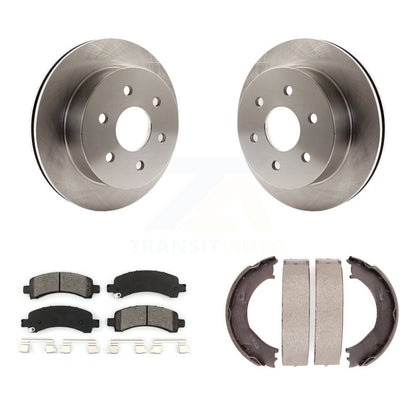Kit de chaussures de stationnement avec disques semi-métalliques, Rotors à disque arrière, pour Chevrolet Express 250