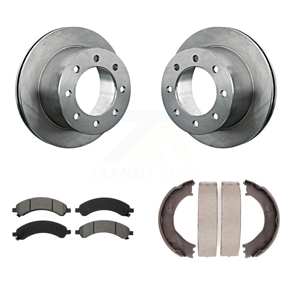 Kit de chaussures de stationnement avec disques semi-métalliques, Rotors à disque arrière, pour Chevrolet Express 350