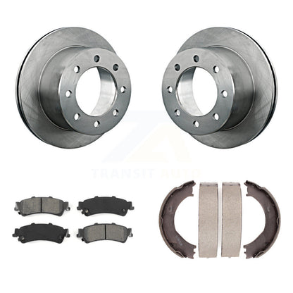 Kit de plaquettes semi-métalliques et de chaussures de stationnement pour disques arrière, pour GMC Sierra 350 2001