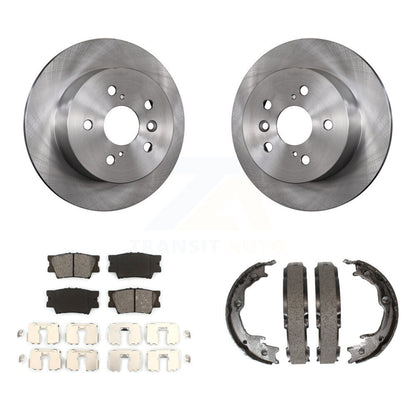 Kit de plaquettes semi-métalliques et de chaussures de stationnement, Rotors à disque arrière, pour Toyota Camry Lexu